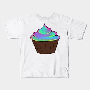 Chocolate  fluorescent cupcake Kids T-Shirt